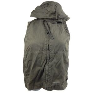 Naf Naf Crop Hooded Utility Vest